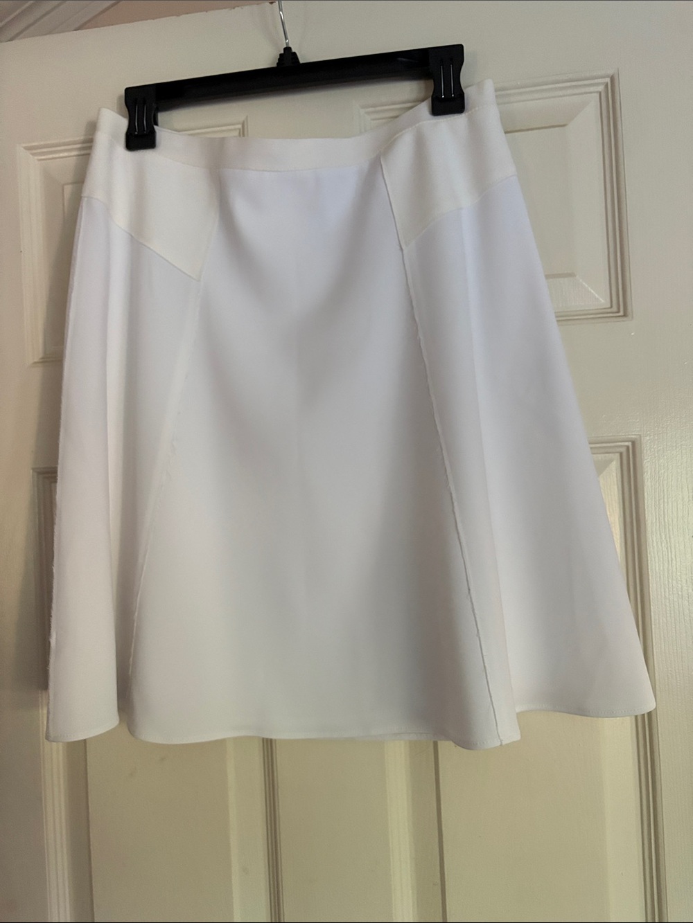 Tahari White A-Line Skirt